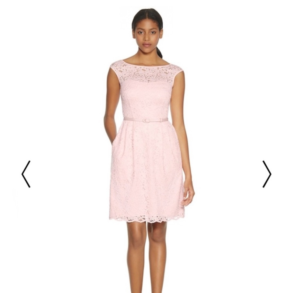 White House Black Market Pink Lace Dress